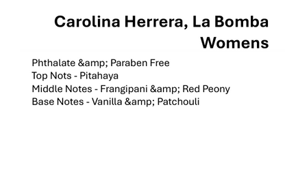 Carolina Herrera, La Bomba Women Type