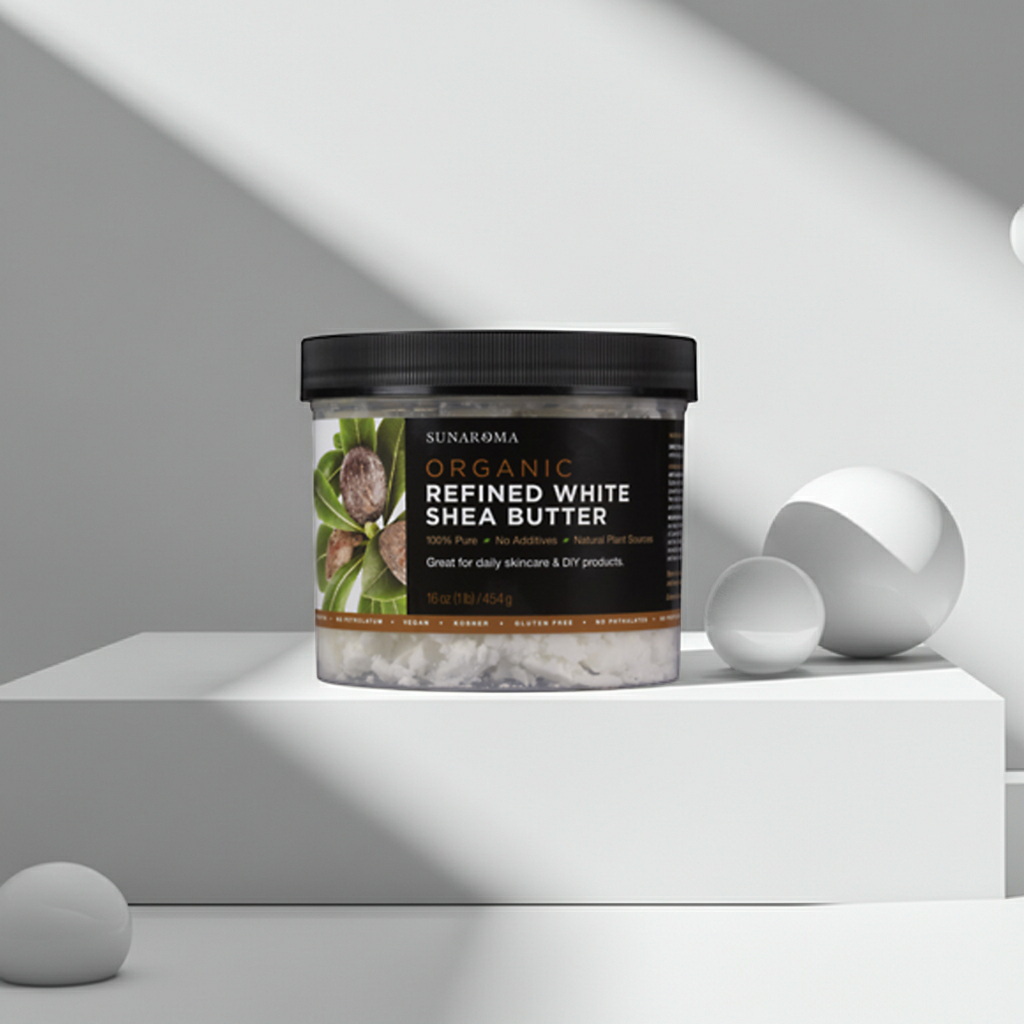 Organic Refined White Shea Butter (16 oz)