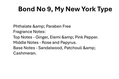 Bond No 9, My New York Type