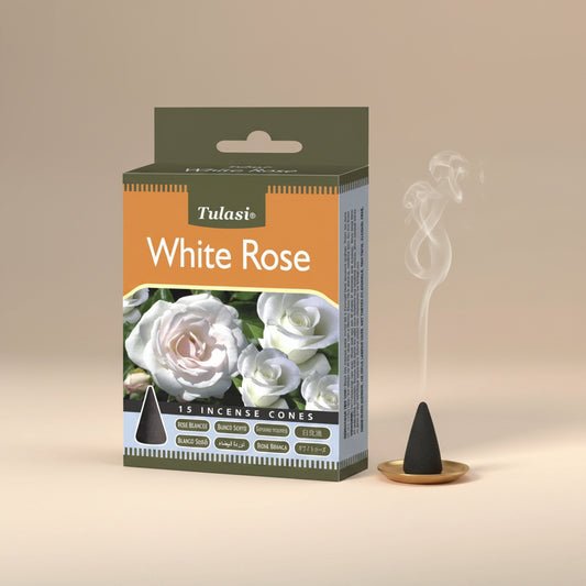 White Rose Incense Cones