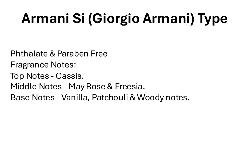 Armani Si (Giorgio Armani) Type