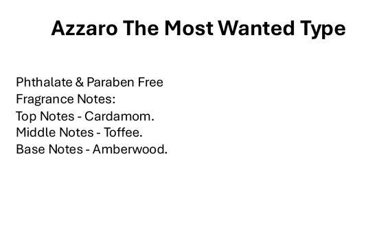 Azzaro The Most Wanted Type