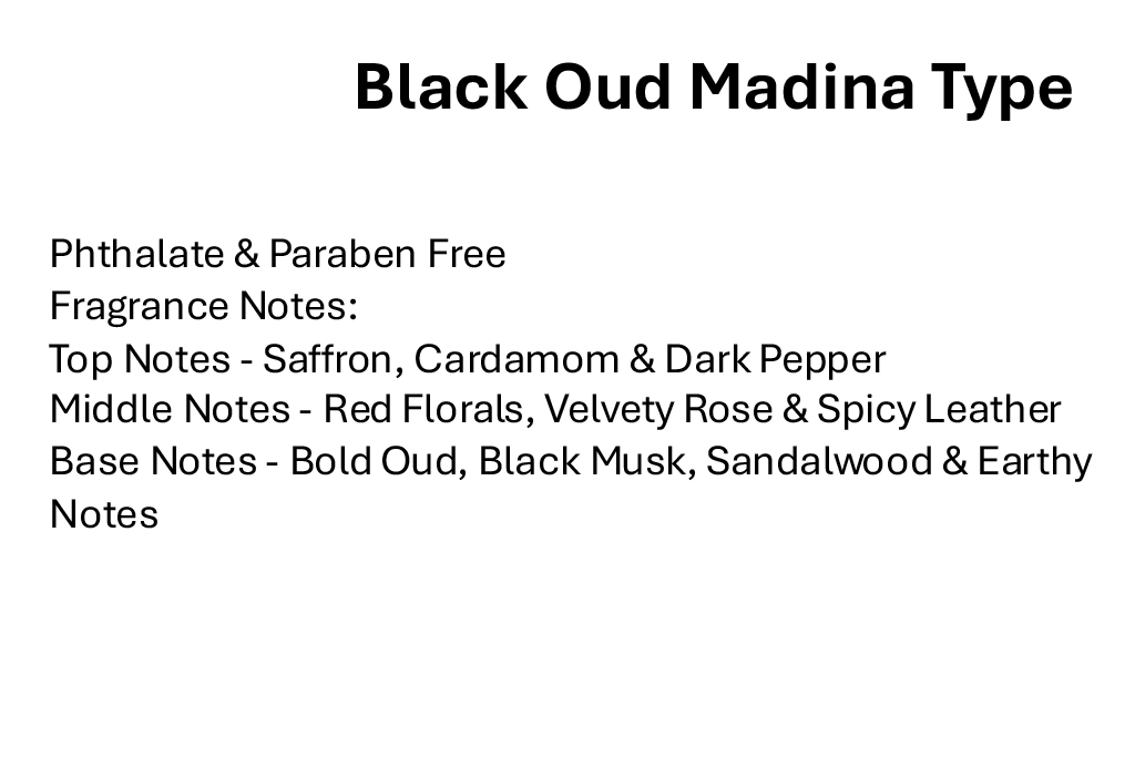 Black Oud Madina Type