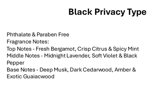 Black Privacy Type