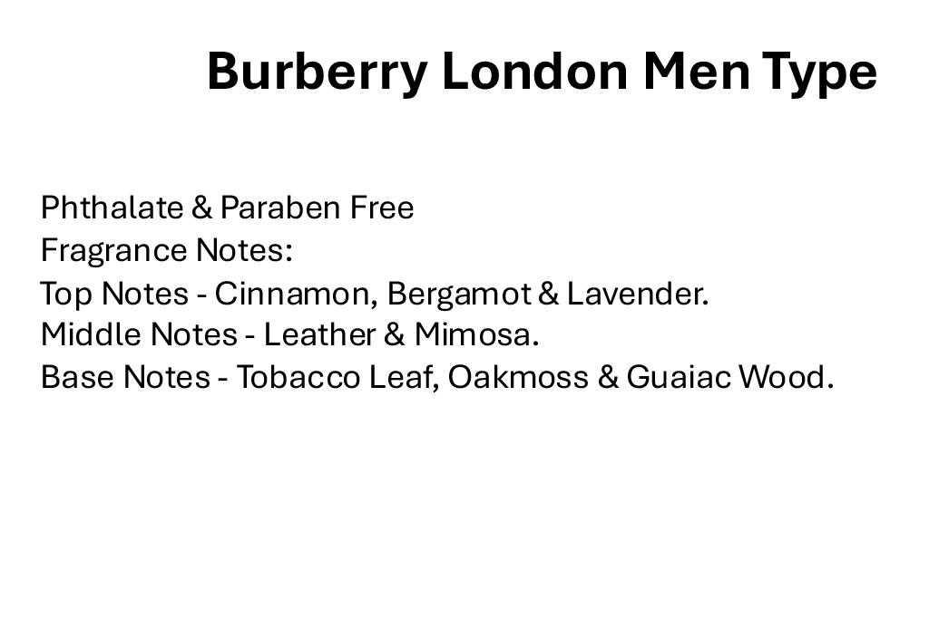 Burberry London Men Type