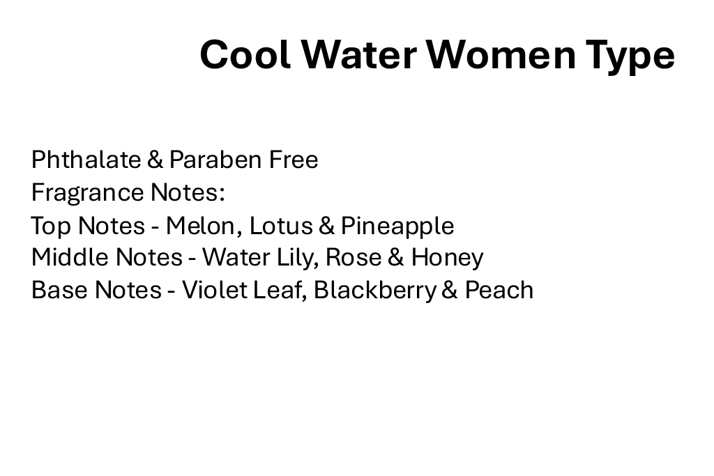 Cool Water Women Type