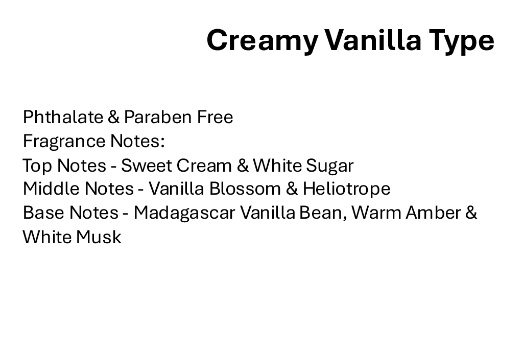 Creamy Vanilla Type