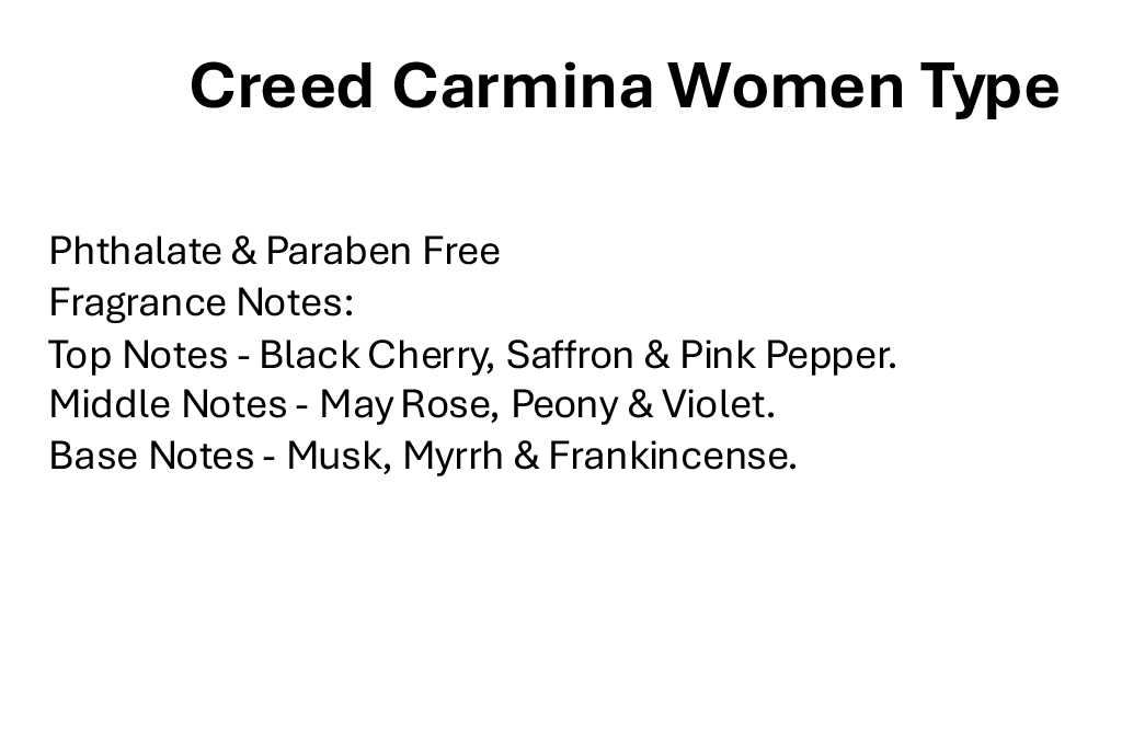Creed Carmina Women Type