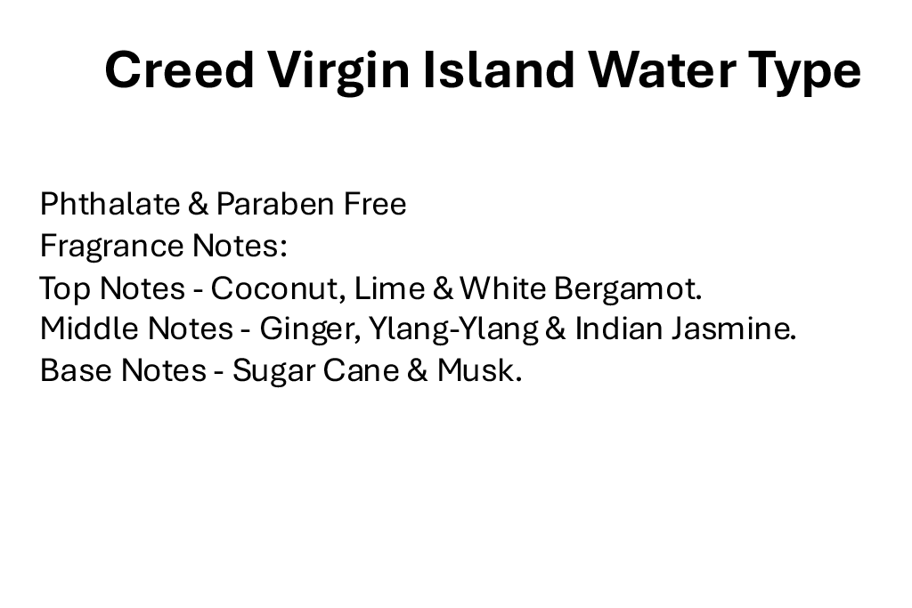 Creed Virgin Island Water Type