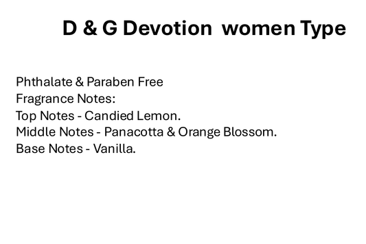 D & G Devotion  women Type