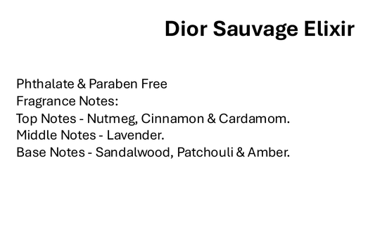 Dior Sauvage Elixir