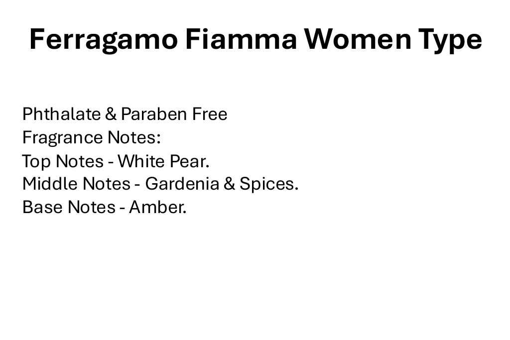 Ferragamo Fiamma Women Type