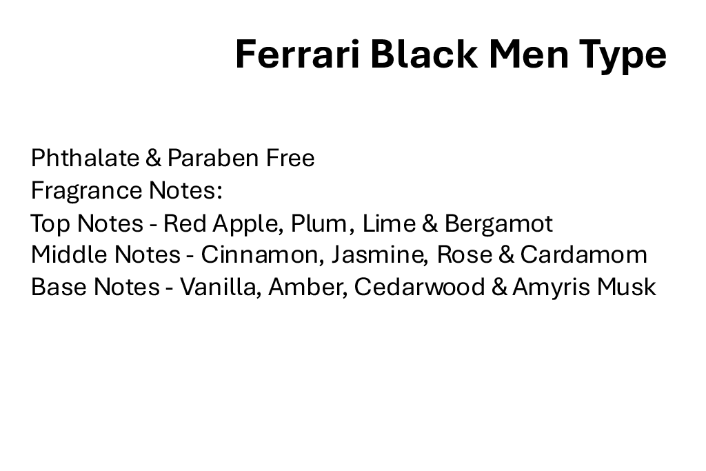 Ferrari Black Men Type