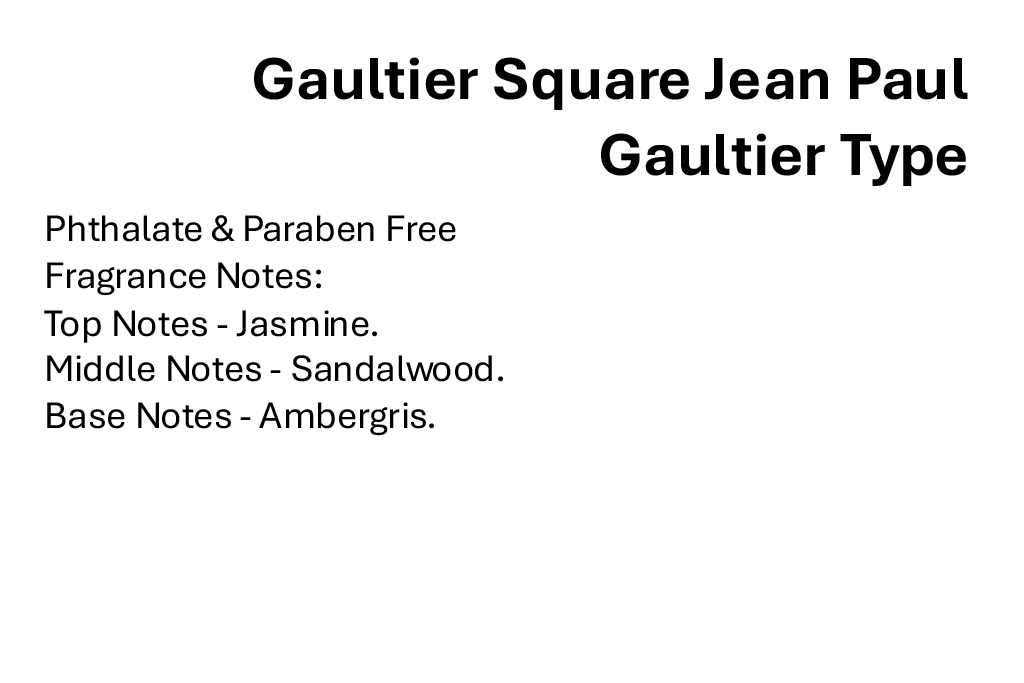 Gaultier Square Jean Paul  Gaultier Type