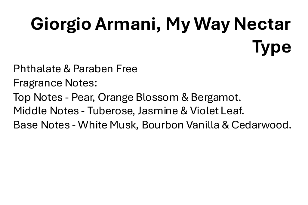 Giorgio Armani, My Way Nectar Type