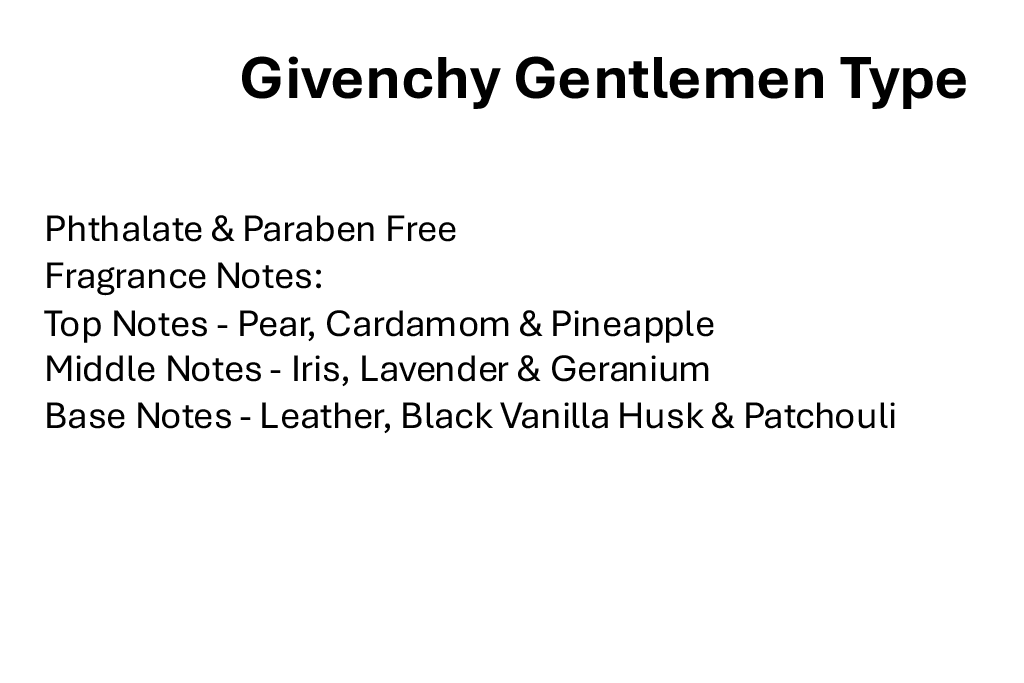 Givenchy Gentlemen Type