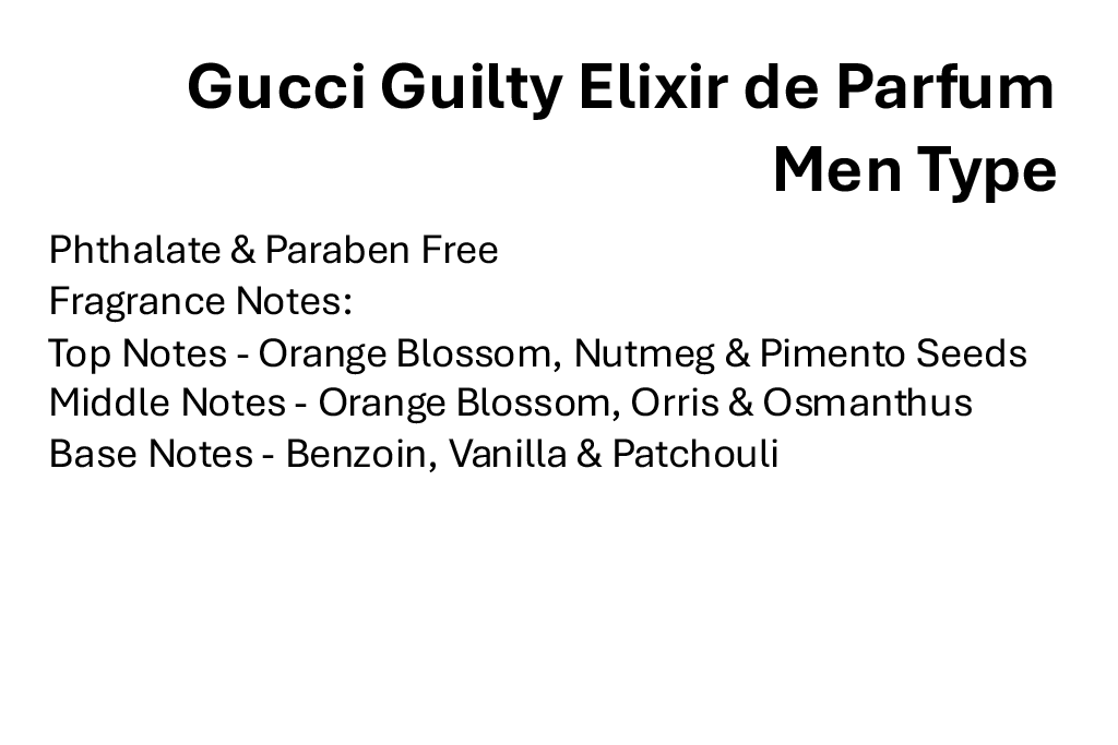 Gucci Guilty Elixir de Parfum Men Type