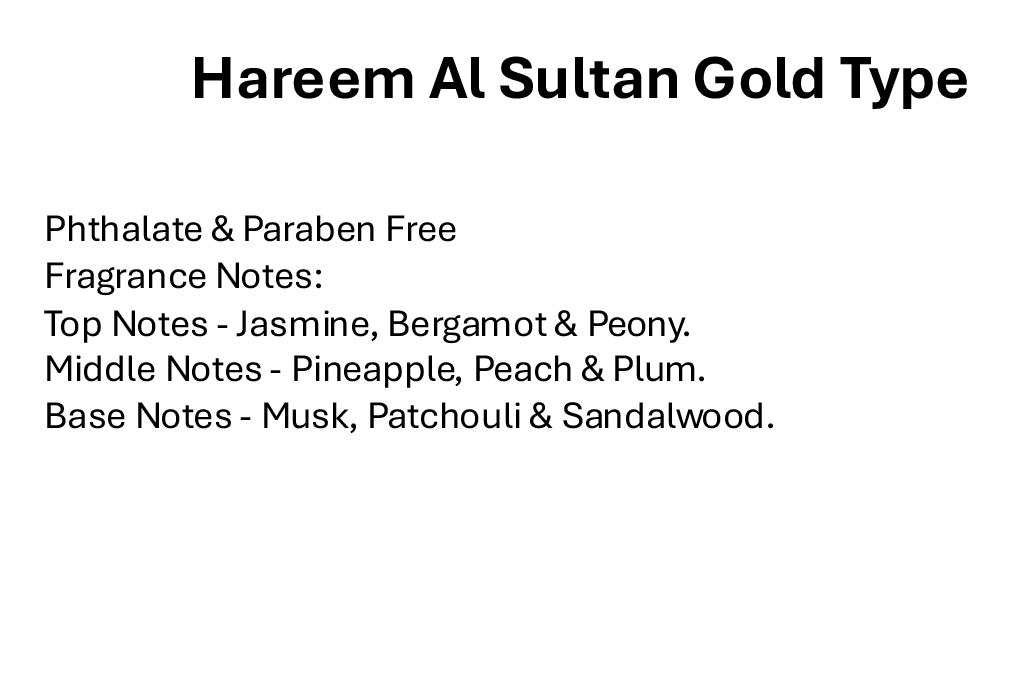 Hareem Al Sultan Gold Type