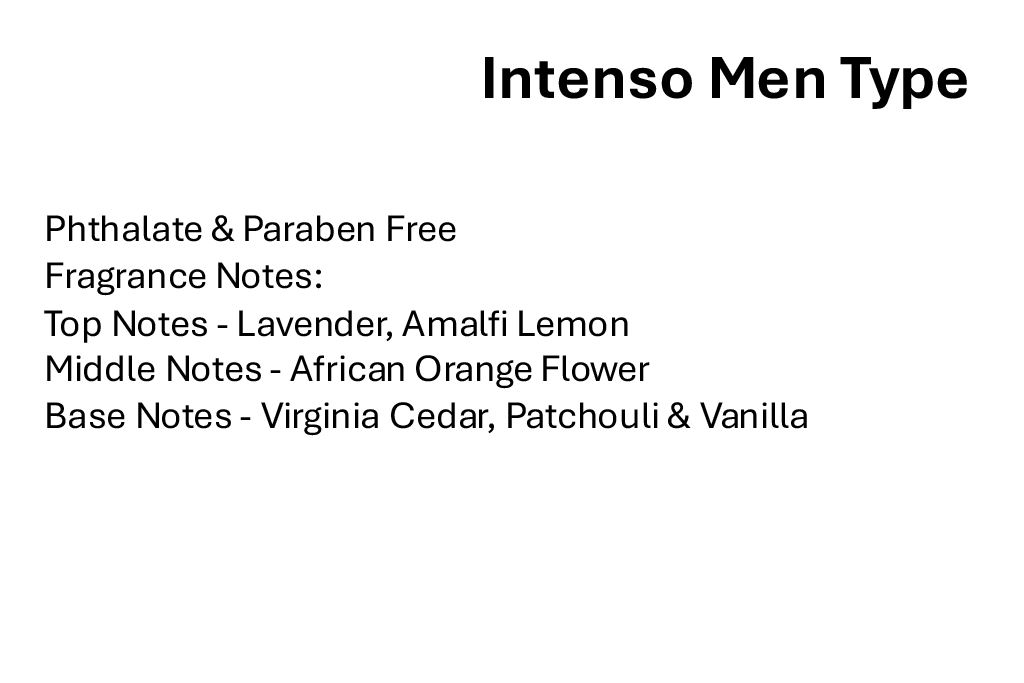 Intenso Men Type