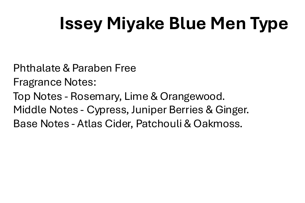 Issey Miyake Blue Men Type