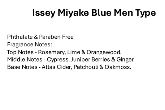 Issey Miyake Blue Men Type