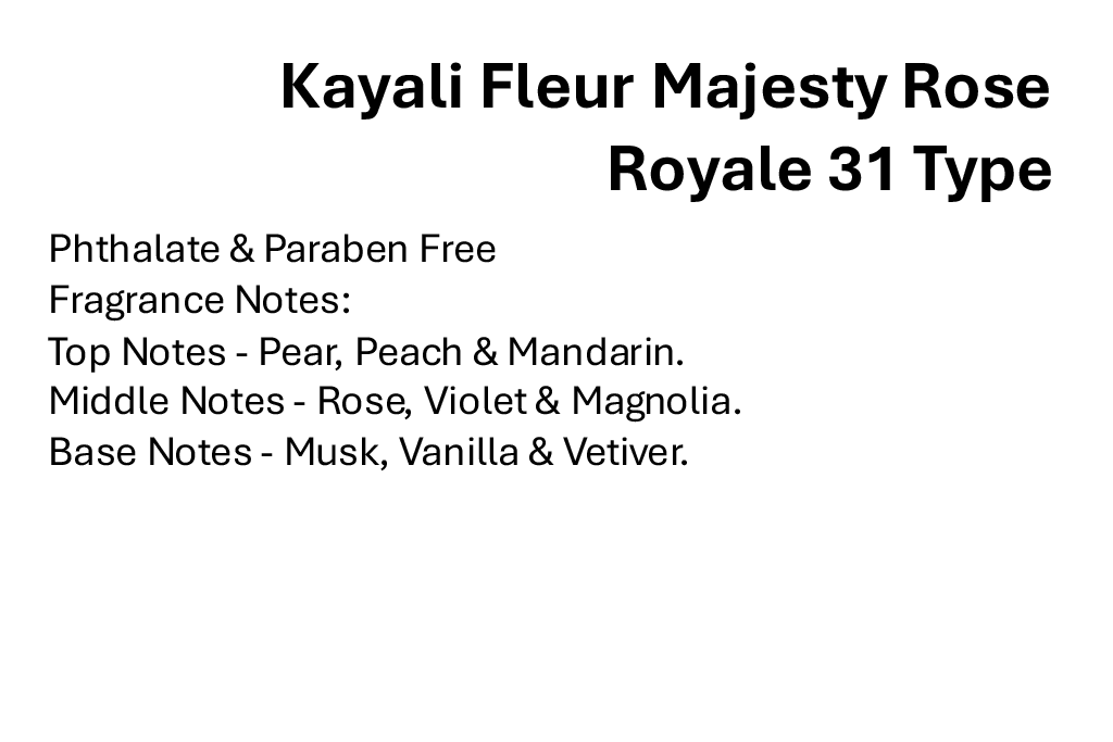 Kayali Fleur Majesty Rose Royale 31 Type