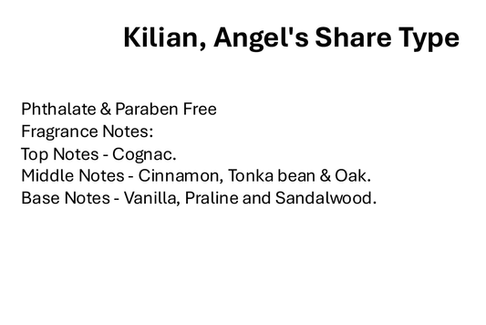 Kilian, Angel's Share Type