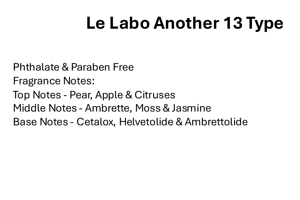 Le Labo Another 13 Type