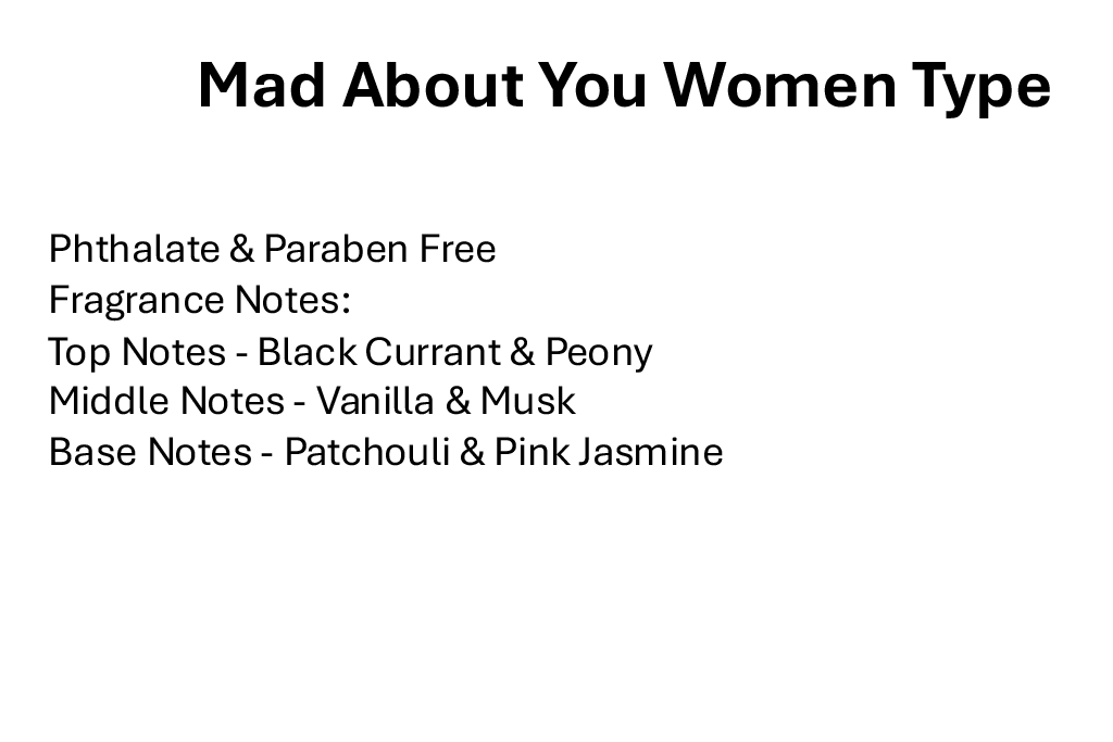 Mad About You Women Type