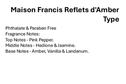 Maison Francis Reflets d'Amber Type