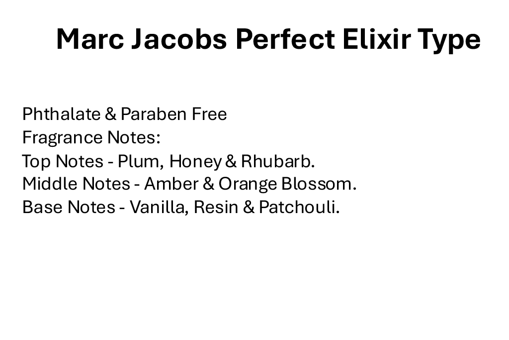 Marc Jacobs Perfect Elixir Type