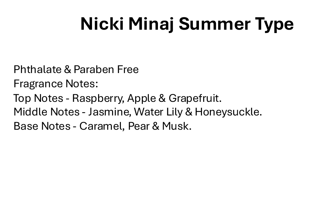 Nicki Minaj Summer Type