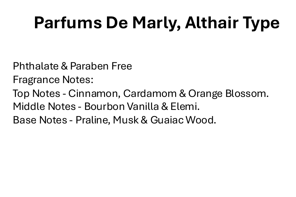 Parfums De Marly, Althair Type