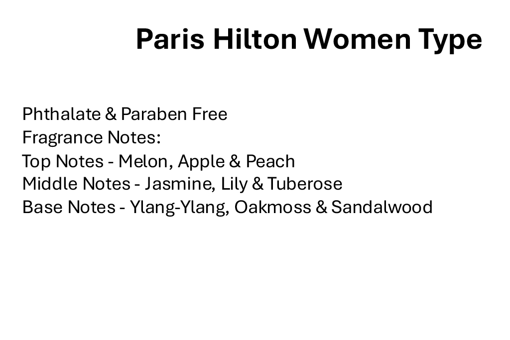 Paris Hilton Women Type
