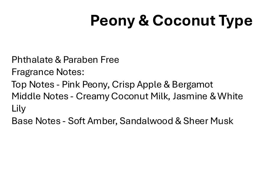 Peony & Coconut Type