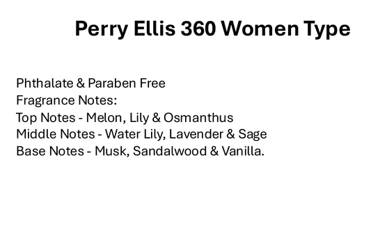 Perry Ellis 360 Women Type