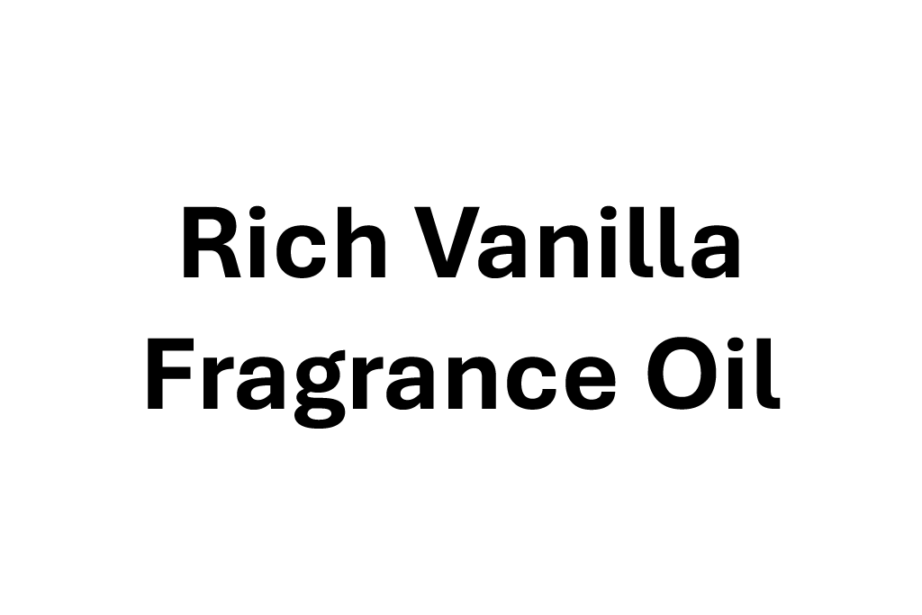 Rich Vanilla fragrance oil