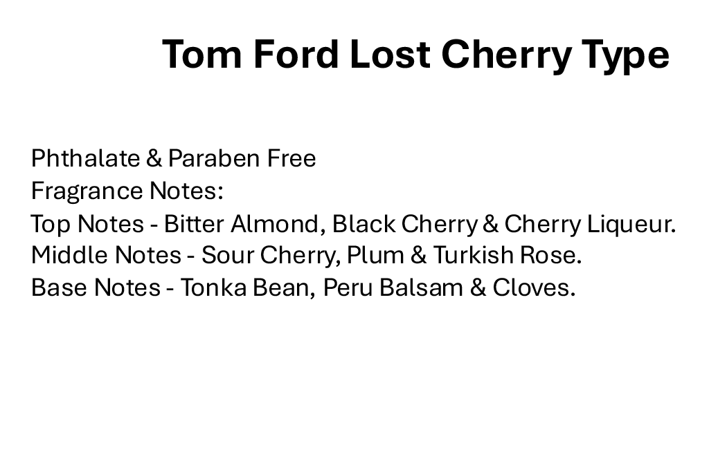 Tom Ford Lost Cherry Type