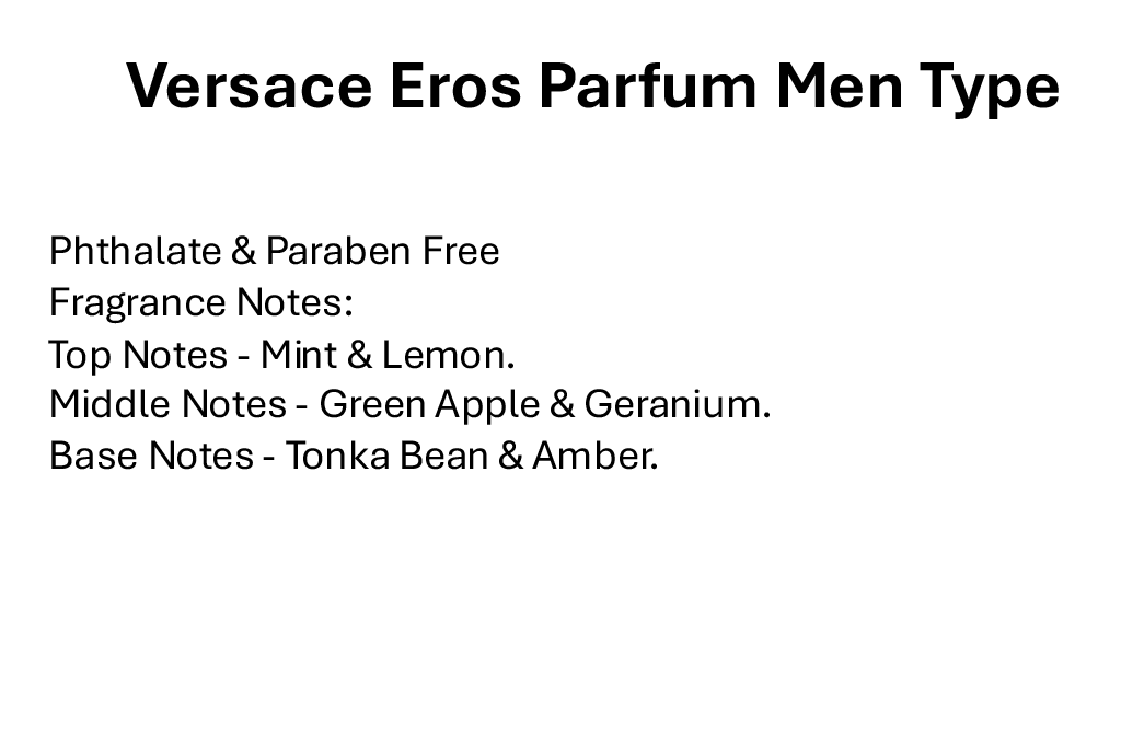 Versace Eros Parfum Men Type