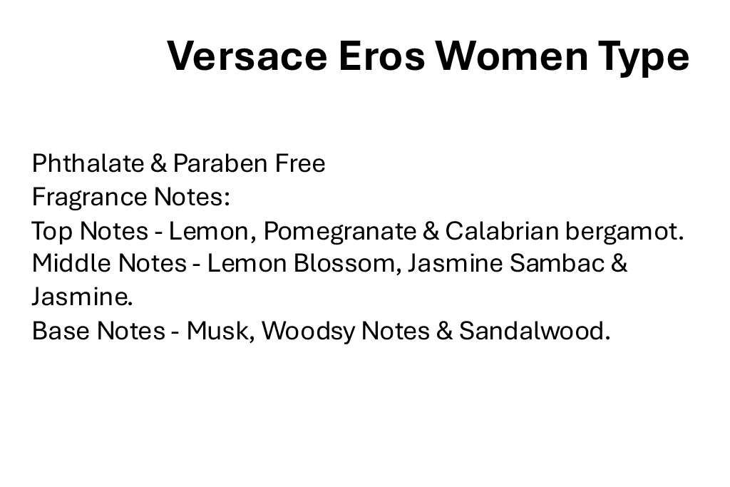Versace Eros Women Type