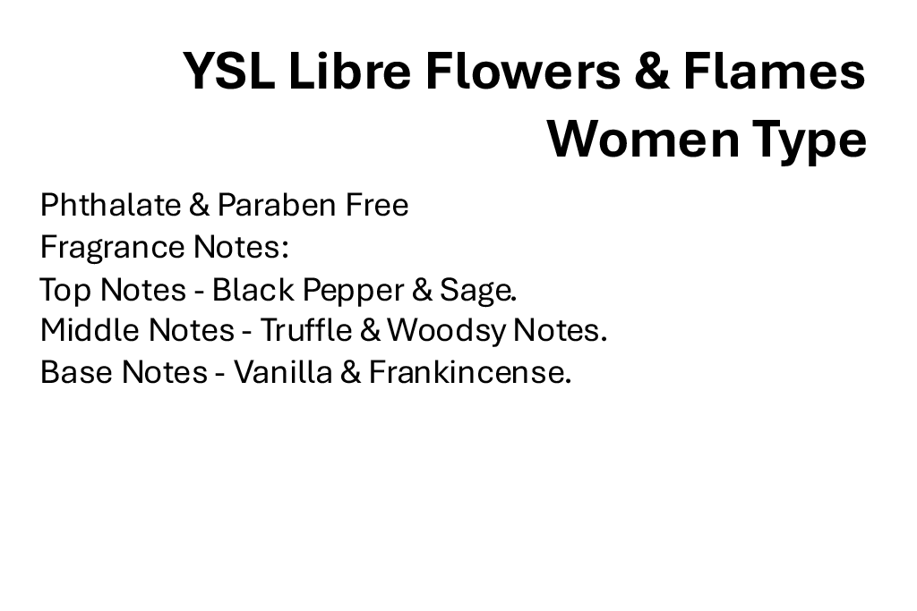 YSL Libre Flowers & Flames Women Type
