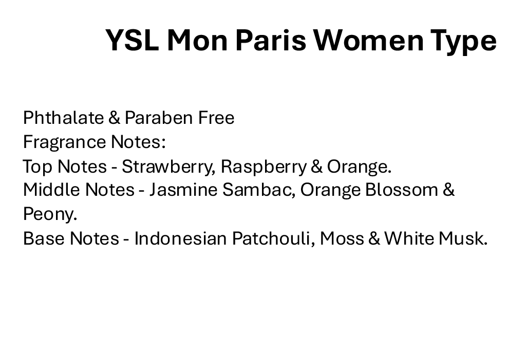 YSL Mon Paris Women Type