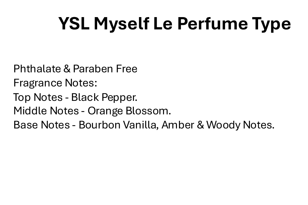 YSL Myself Le Perfume Type