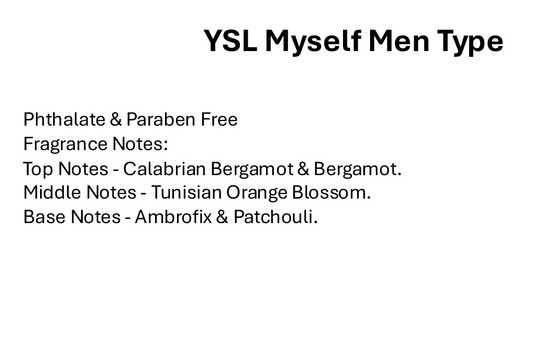 YSL Myself Men Type